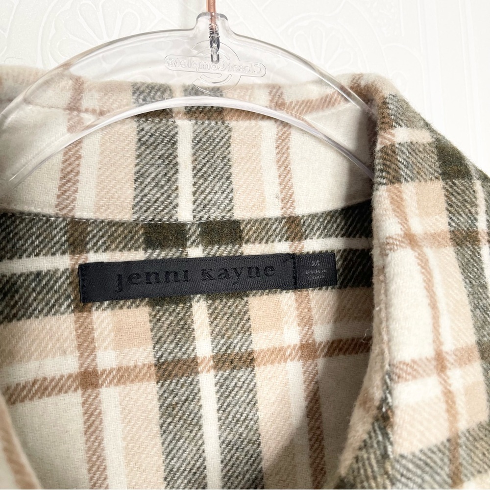 Jenni Kayne O’Keefe Plaid Wool Overshirt Medium - Picture 5 of 8
